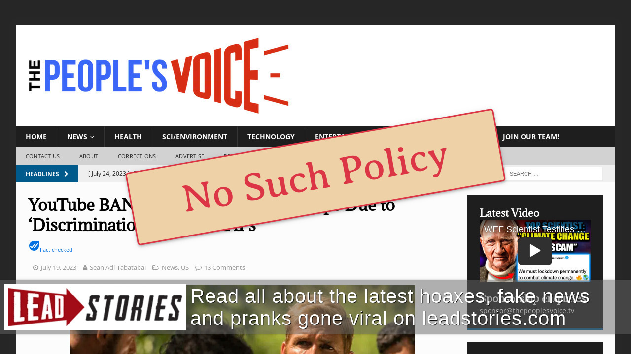 Fact Check YouTube Did Not Ban 'Sound of Freedom' Clips For