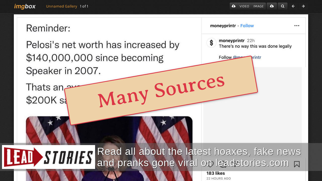 Fact Check: Increase In Nancy Pelosi&rsquo;s Net Worth Is NOT Proof Of Any