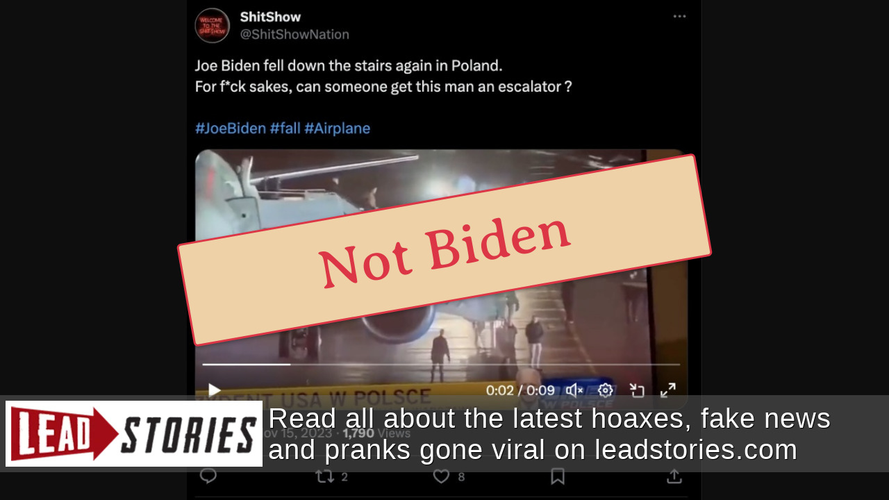 Fact Check: Video Does NOT Show Joe Biden Falling Down Air Force One ...