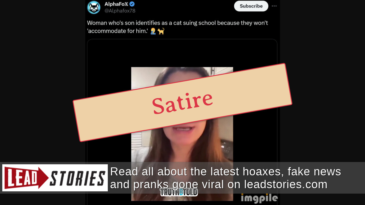 Fact Check Video Does NOT Show Woman Planning To Sue School Because