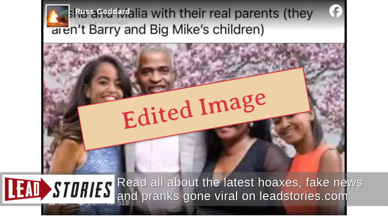 Fact Check: Photo Does NOT Show Malia And Sasha Obama With Their 'Real ...