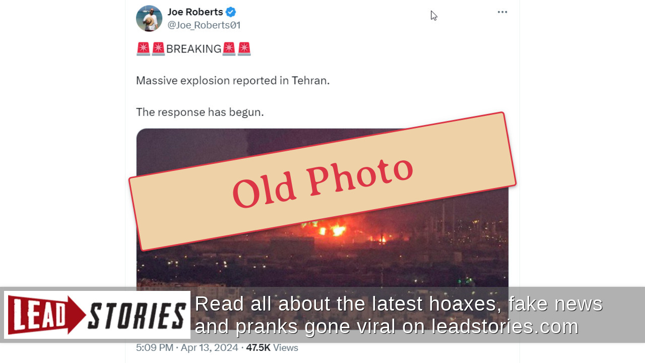 Fact Check: Photo Does NOT Show April 13, 2024 Retaliatory Attack On