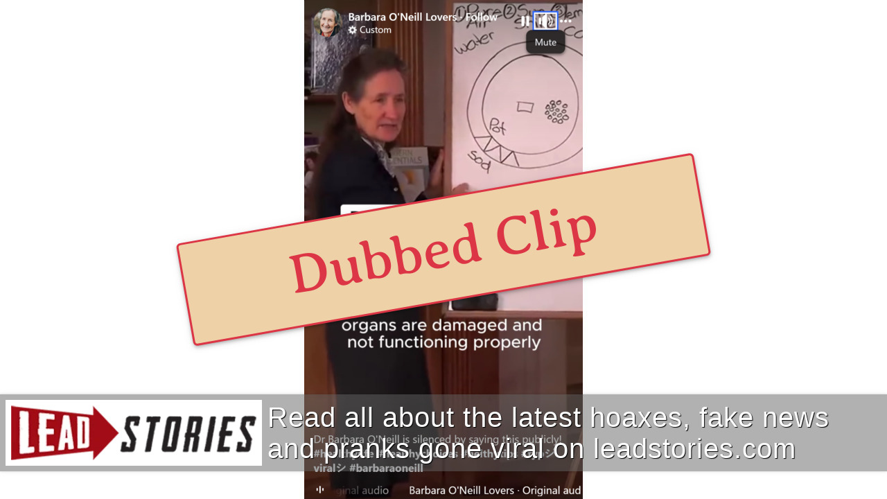 Fact Check Faked Video Does Not Show Naturopath Barbara O Neill Fact Check Faked Video Does Not Show Naturopath Barbara O Neill
