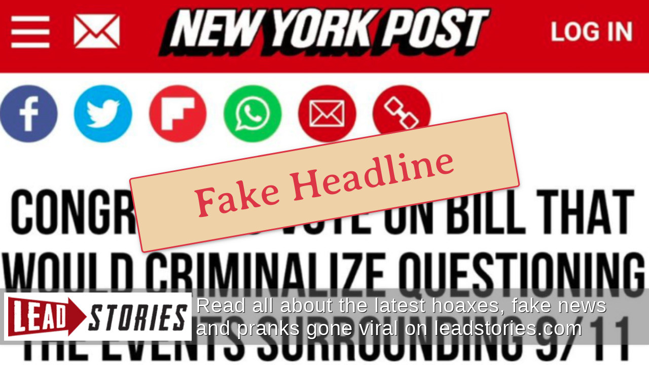 Fact Check: NY Post Did NOT Report Congress Will Vote On Bill ...