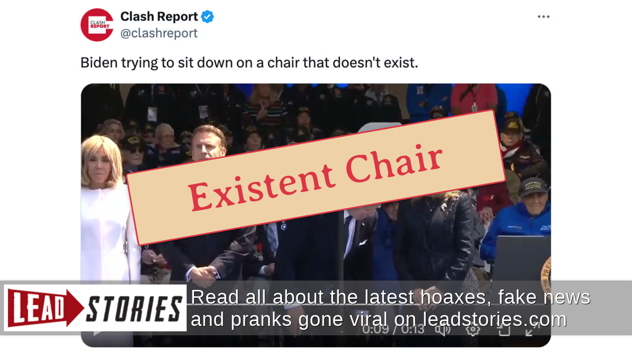 Fact Check Biden Was NOT Trying To Sit On 'A Chair That Doesn't Exist