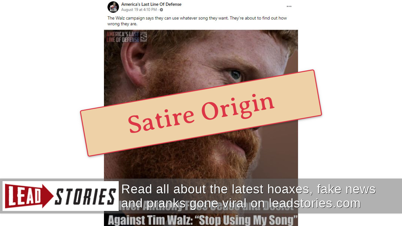 Fact Check Country Folk Singer Oliver Anthony Did NOT File Cease And