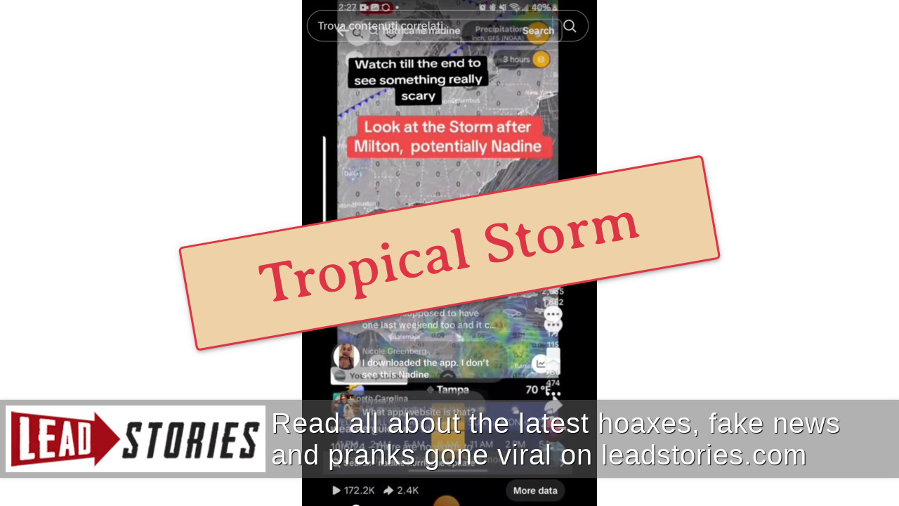 Fact Check New Hurricane NOT Forecast To Hit Florida As Of October 16