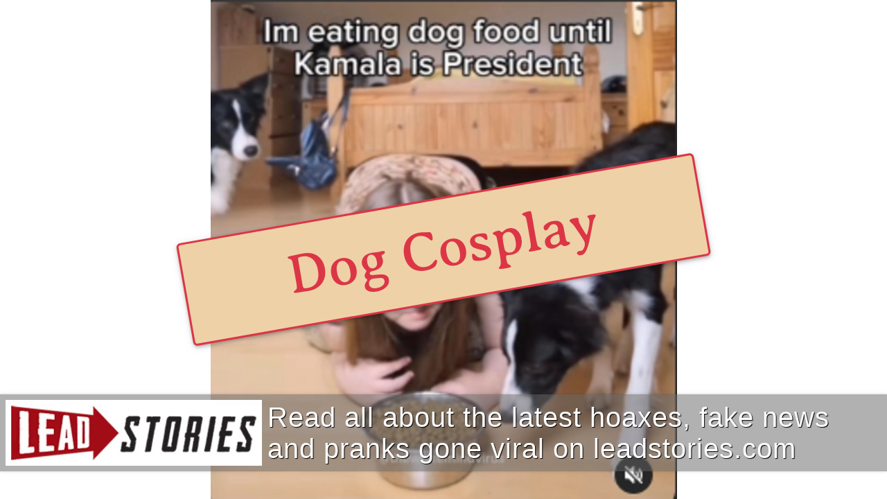 Fact Check Video Does NOT Show Woman Pledging To Eat Dog Food Until