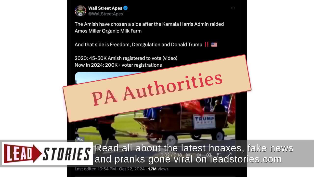 Fact Check NO Evidence Federal Agencies Participated In Raid Of Amish