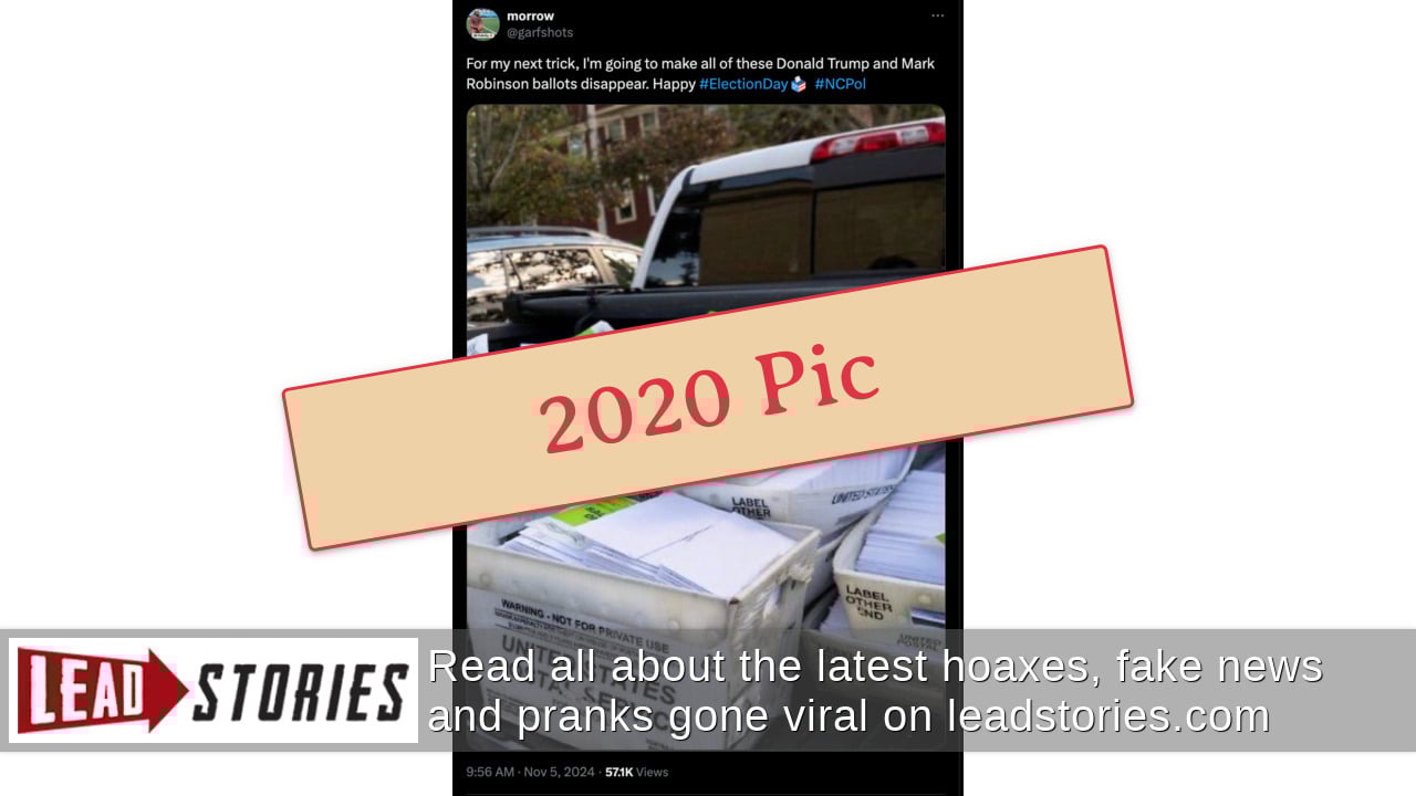 Fact Check Photo Does NOT Show 'Trump Ballots' About To Be Destroyed