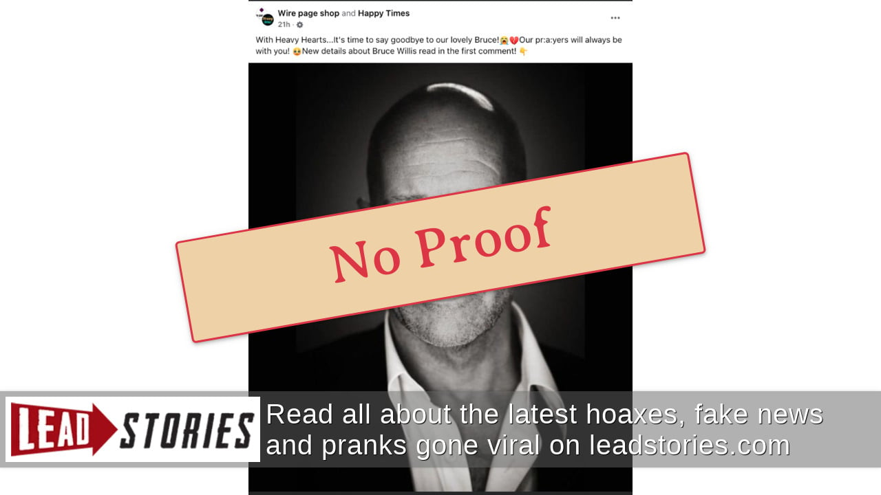 Fact Check: NO Evidence Bruce Willis Died In November 2024 After ...