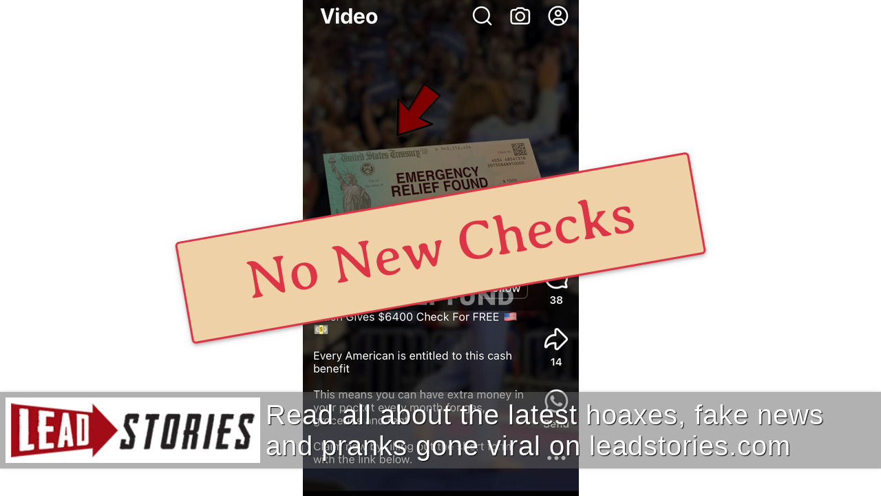 Fact Check Biden NOT Giving Out 6,400 Stimulus Checks Before Leaving