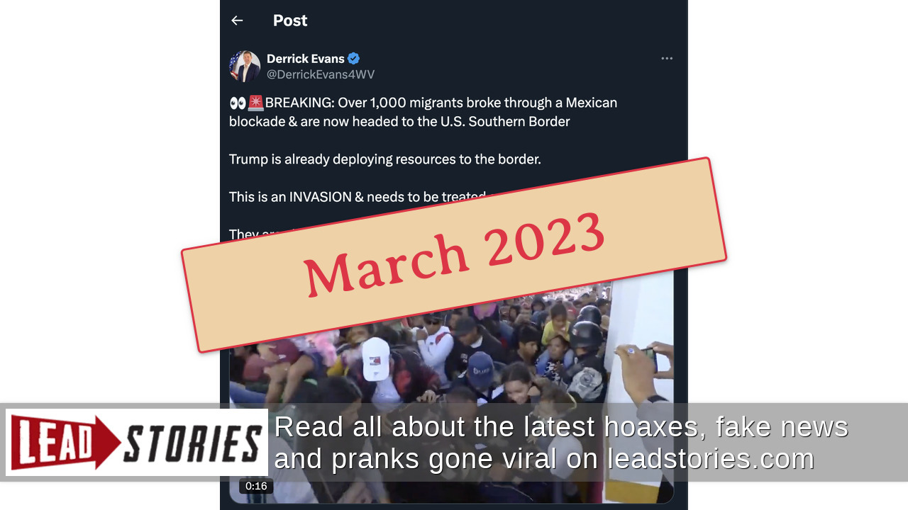 Fact Check: Video Does NOT Show Migrants At Blockade On Southern Border ...
