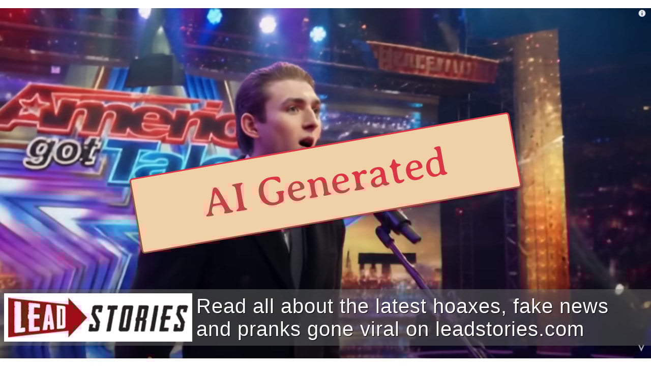 Fact Check Video Of Barron Trump Singing On America's Got Talent Is AI