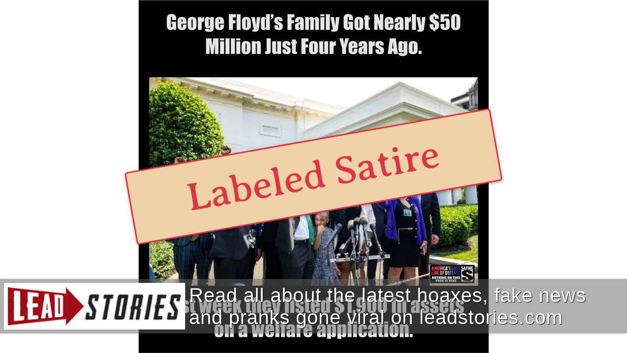 Fact Check: Satirical Meme Said George Floyd's Family Listed $1,900 In ...