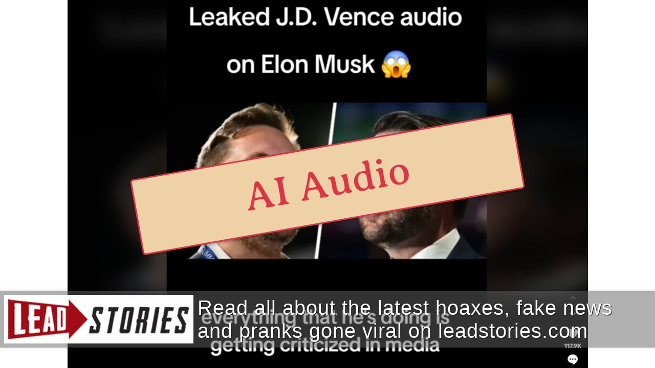Fact Check: Leaked J.D. Vance Audio With Musk Criticism Is AI According To Detection Tools