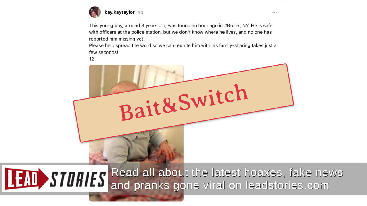 Factcheck Little Boy Fact Check: Posts Do NOT Offer Genuine Concern About A 3-Year-Old Boy ...