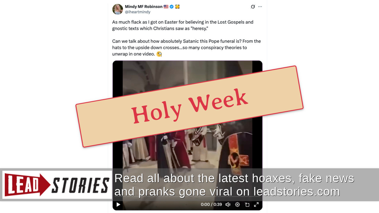 Fact Check: Video Does NOT Show Pope Francis' Funeral  | Lead Stories