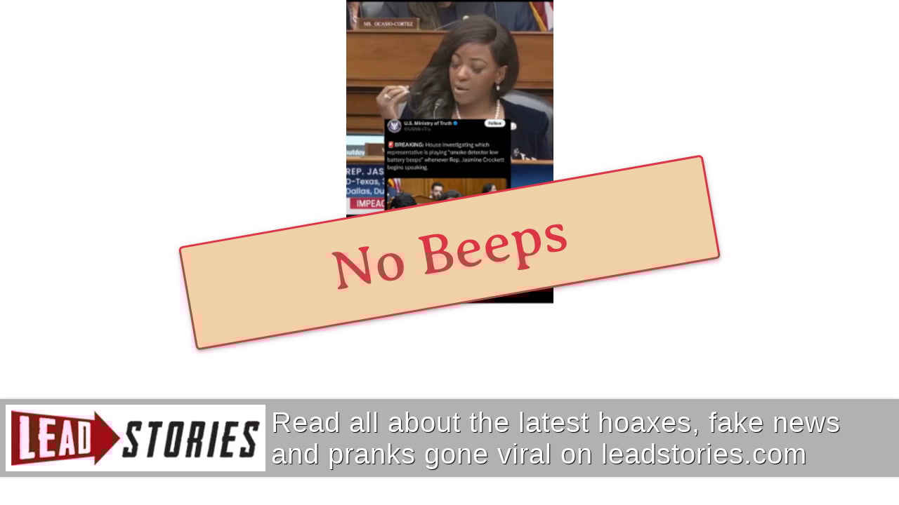 Fact Check: Video Does NOT Authentically Show Smoke Detector Low