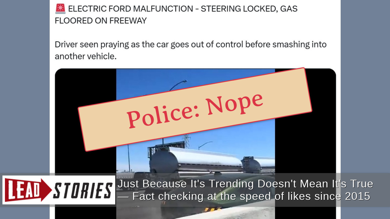 Fact Check: Video Does NOT Show 'Electric Ford Malfunction' With ...