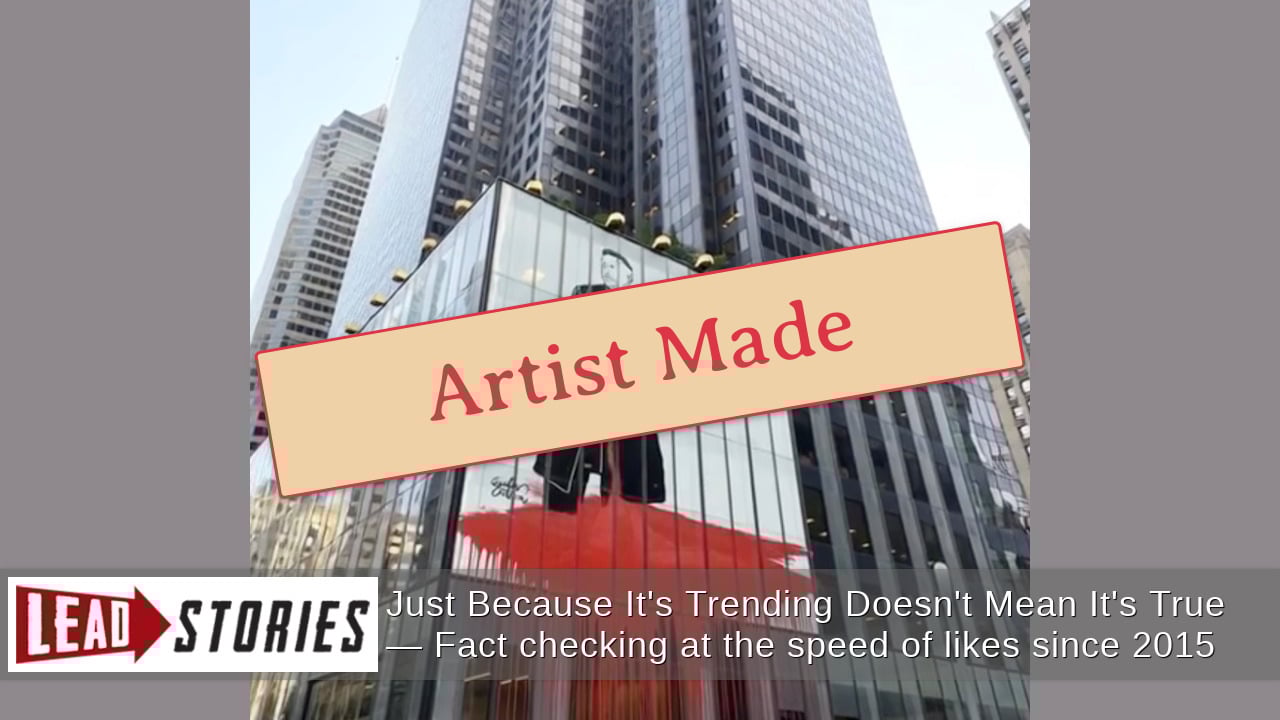 Fact Check: Video Of Cartoon Of Greg Bovino Spilling Blood Was NOT Projected On Trump Tower In Midtown Manhattan -- Cartoonist Used AI To Generate The Video | Lead Stories