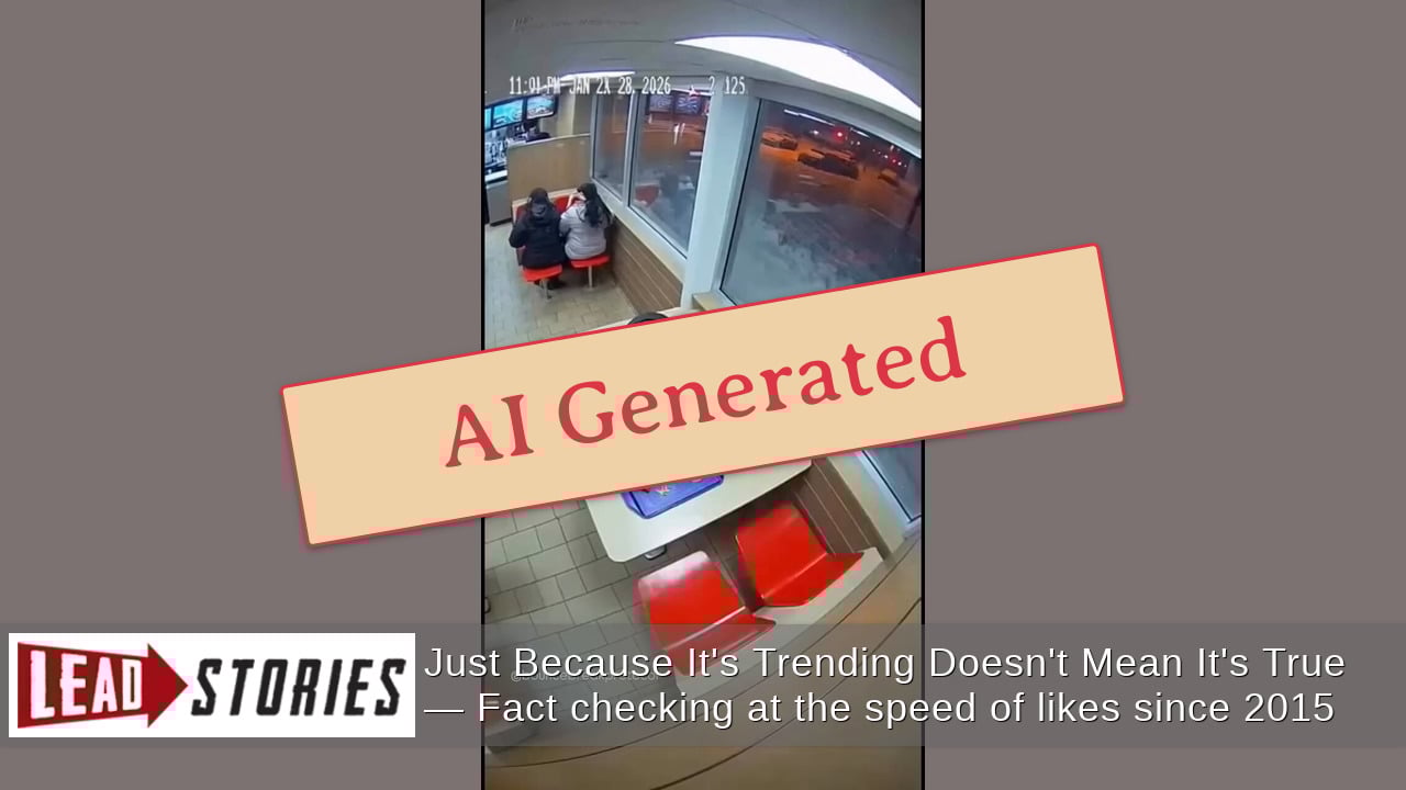 Fact Check: FAKE Video Shows Man In McDonald's During Toronto Earthquake -- It's AI | Lead Stories