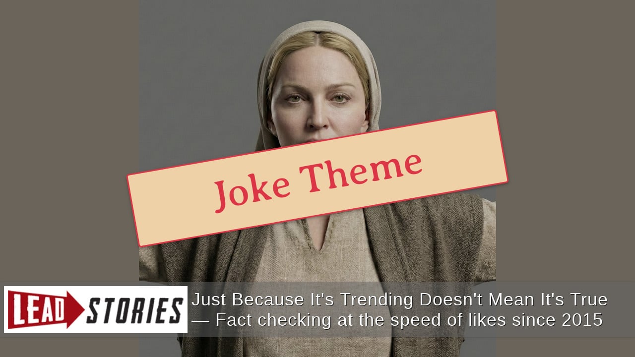 Fact Check: Harvard University Scientists Did NOT Construct A 3D Model Of "Mary Mother of Jesus" -- This Likeness Of Madonna Is An AI-Generated Joke | Lead Stories