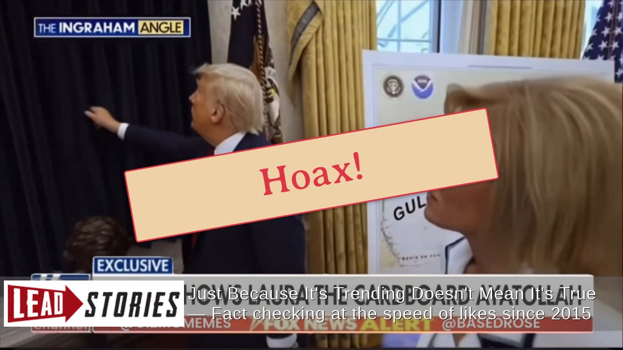 Fact Check: FAKE Video Of Donald Trump Unveiling A 'Cardboard Ayatollah ...