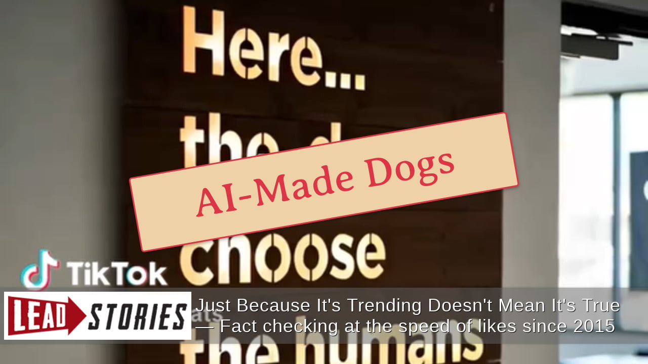 Fact Check: 'Dogs Choose The Humans' Videos Are Fake -- Made By AI Tools | Lead Stories