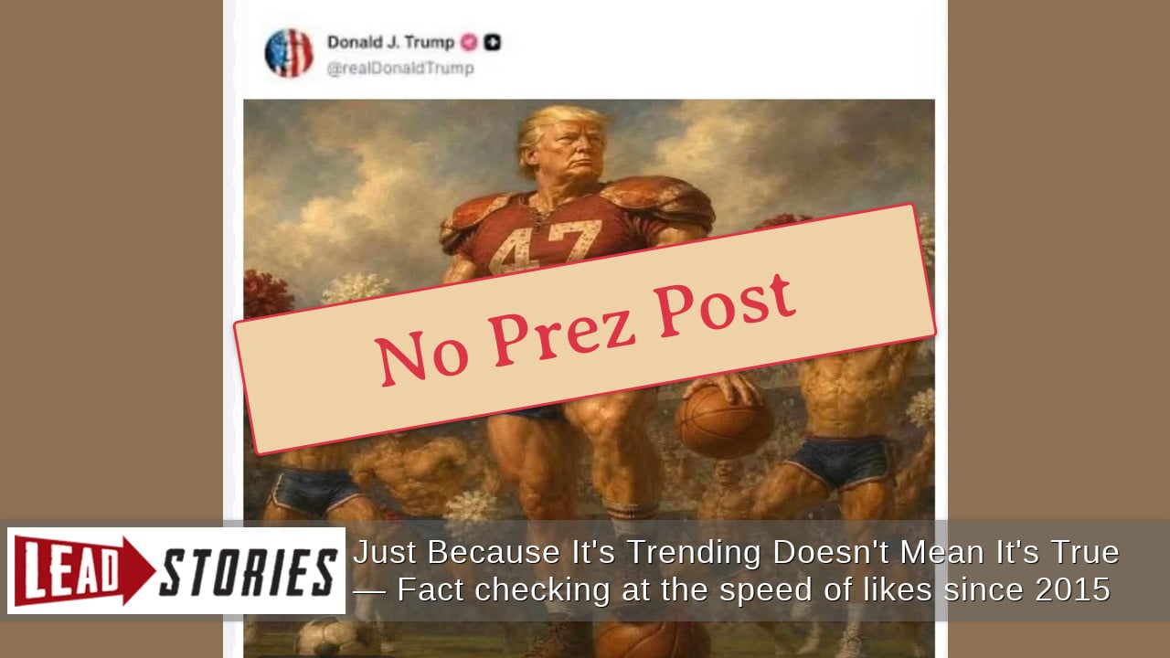COUNTERFEIT Trump Post Showed Him As A Football Player, Surrounded By Half-Naked Male Cheerleaders