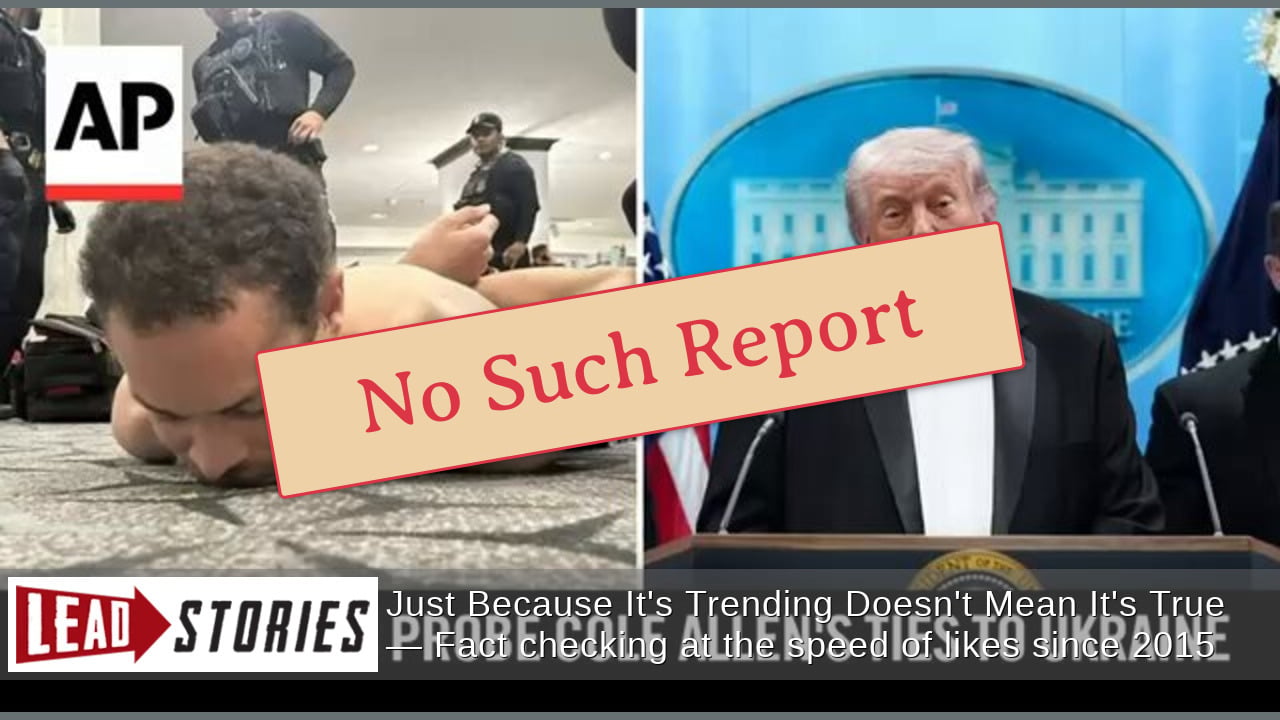 FAKE AP Report Said Cole Allen Visited Ukrainian Embassy
