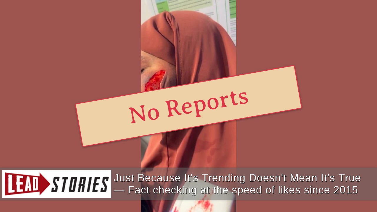 NO Evidence Photo Of Somali Woman With Slashed Face After Alleged Dublin Incident On June 8, 2026, Is Real