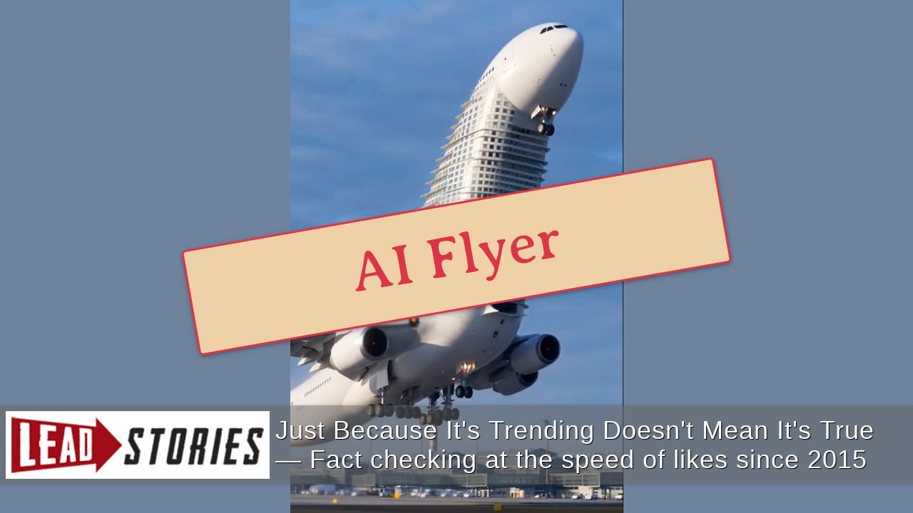 FAKE Video Shows 'White Mega Plane' With Multiple Decks Between Cockpit And Main Body Taking Off