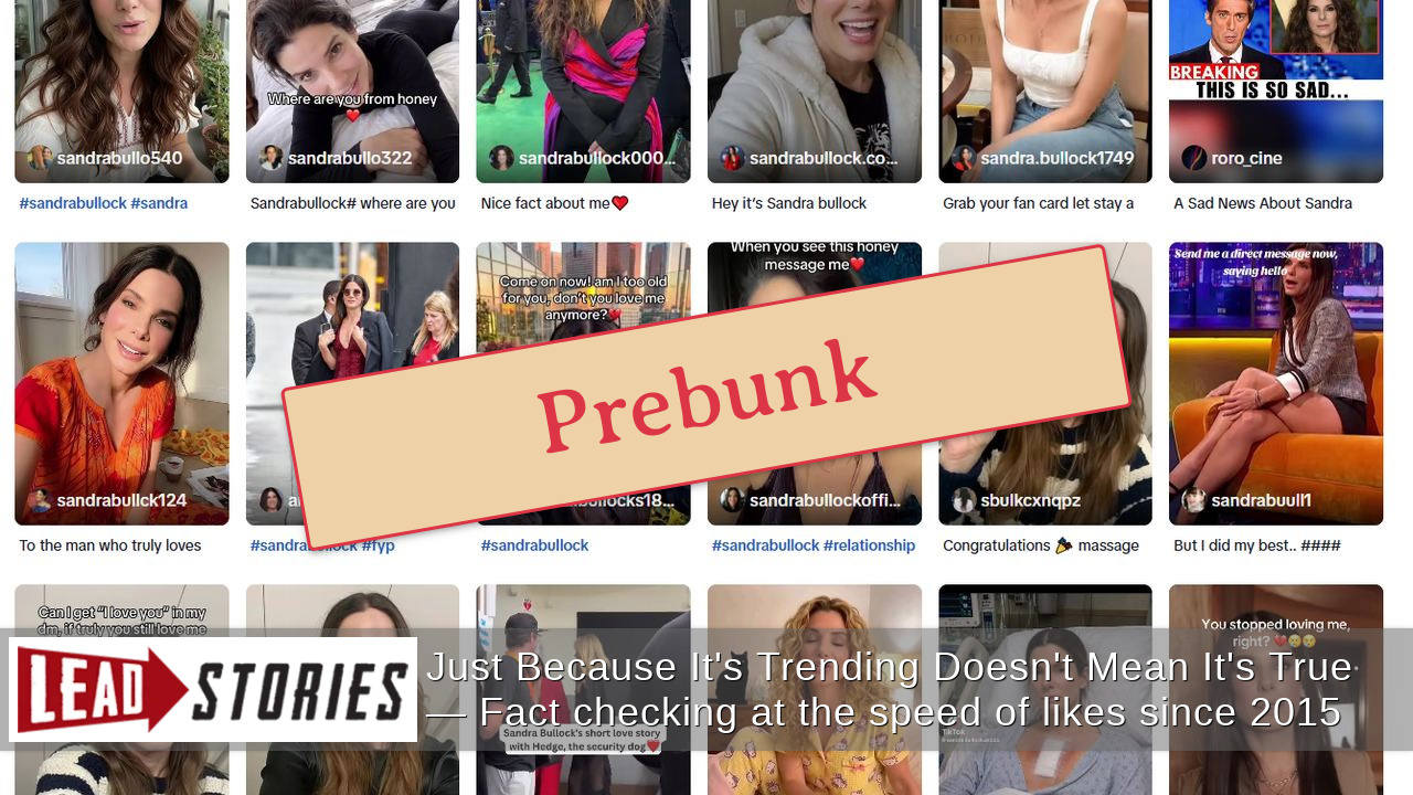 Prebunk: FAKE AI Sandra Bullock Videos Try To Seduce You With Congeniality At Speed -- Gravity Of These Scams On The Net Is Infamous