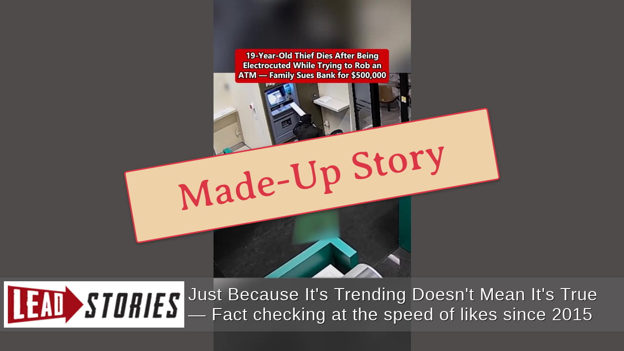 NO EVIDENCE Family Of 'Marcus Williams' Sued Bank For $500,000 After He Was Supposedly Electrocuted Robbing An ATM