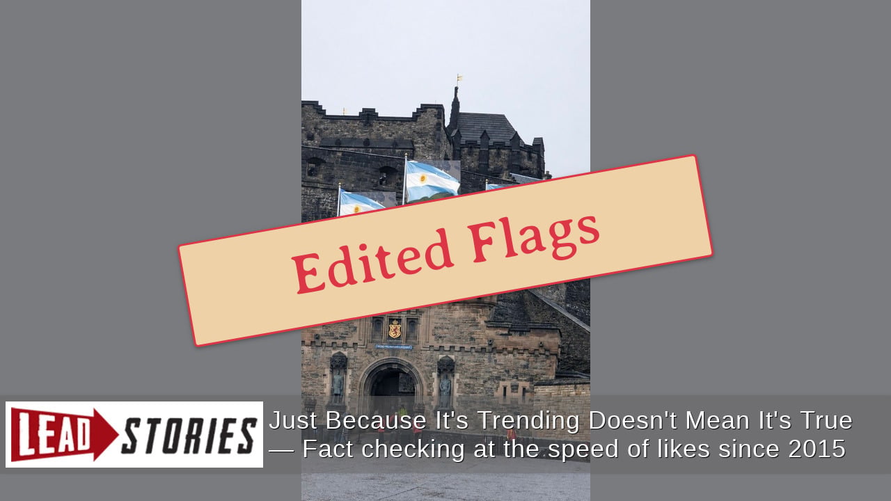 EDITED Photo Shows Edinburgh Castle Displaying Argentine Flags Ahead Of Match Against England