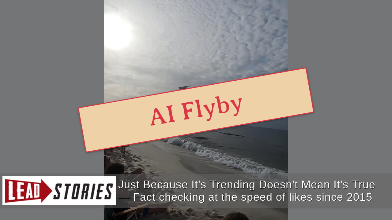 FAKE Image Shows Blue Angels Flyover On Florida Beach -- Digitally Fabricated Photo