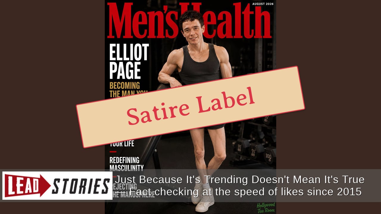 FAKE Photo Shows Elliot Page On Men's Health Cover For August 2026