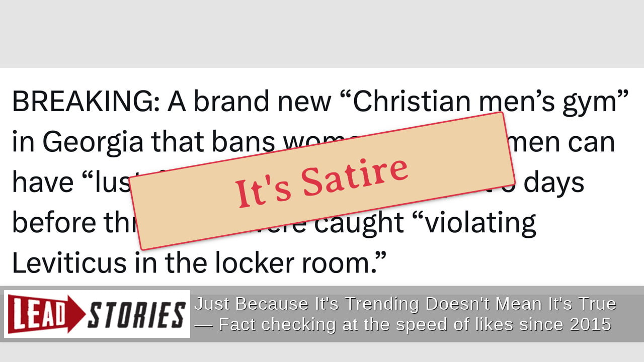 'Christian Men's Gym' Did NOT Have 3 Men Caught 'Violating Leviticus' In Locker Room After Banning Women For 'Lust-Free Workouts'