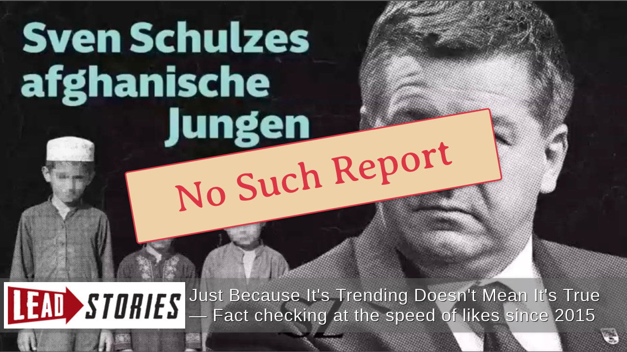 Süddeutsche Zeitung Did NOT Accuse Sven Schulze Of Imprisonment, Abuse Of Afghan Minors
