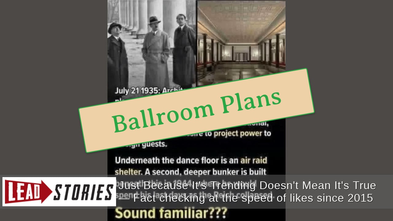 Architect Leonhard Gall DID Submit Plans To Hitler For Ballroom Next To Chancellery With Air-Raid Shelter Beneath It