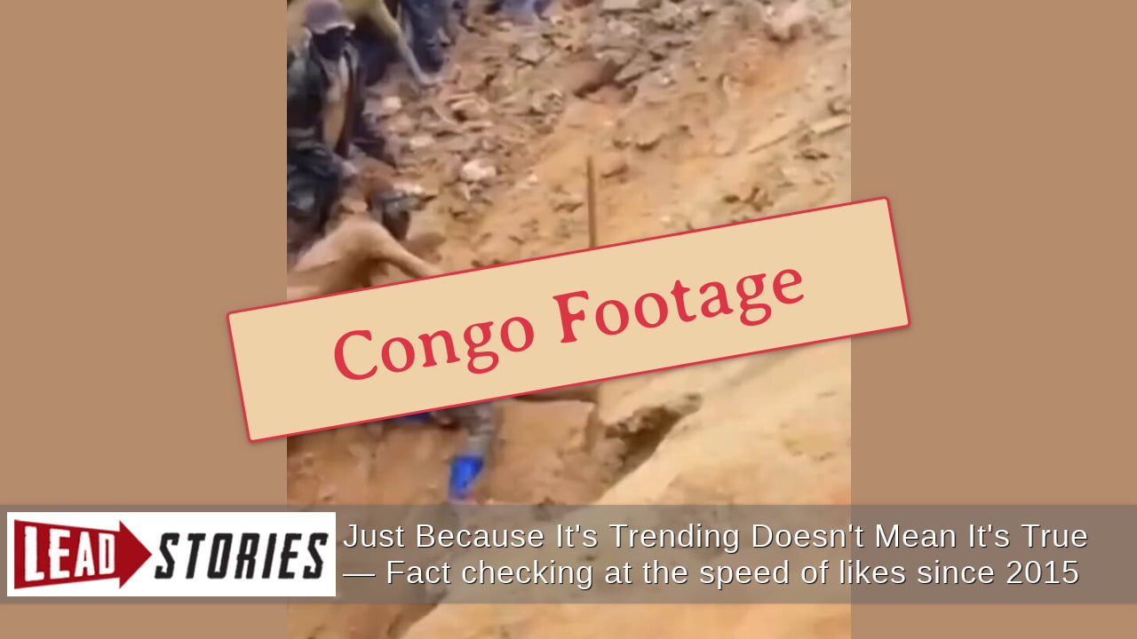 Video Does NOT Show Nepal Flood Rescue Of People Trapped In Mud -- It Is From The Congo In 2023