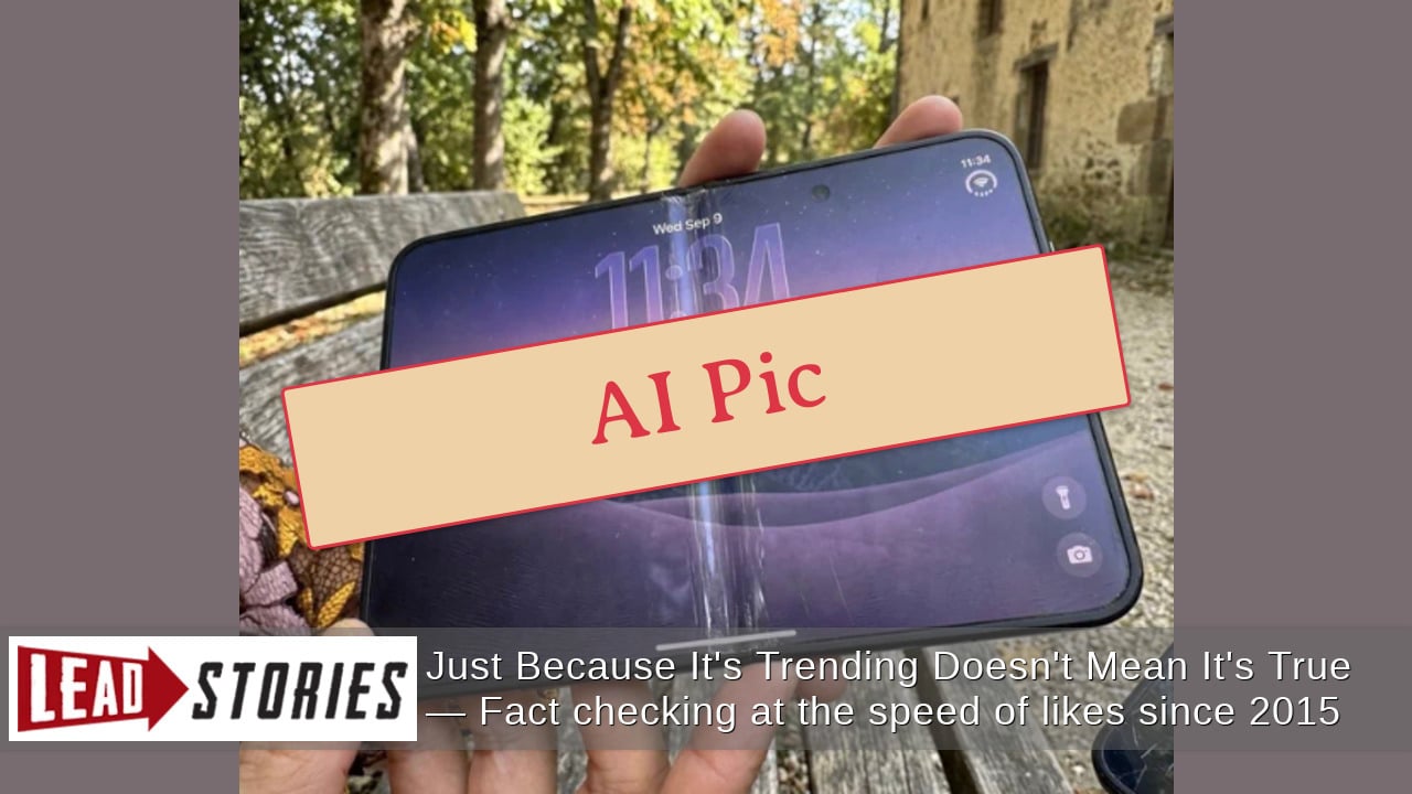 FAKE AI-Generated Image Shows Damage From Folding On iPhone Duo -- Original Photos Show No Such Damage