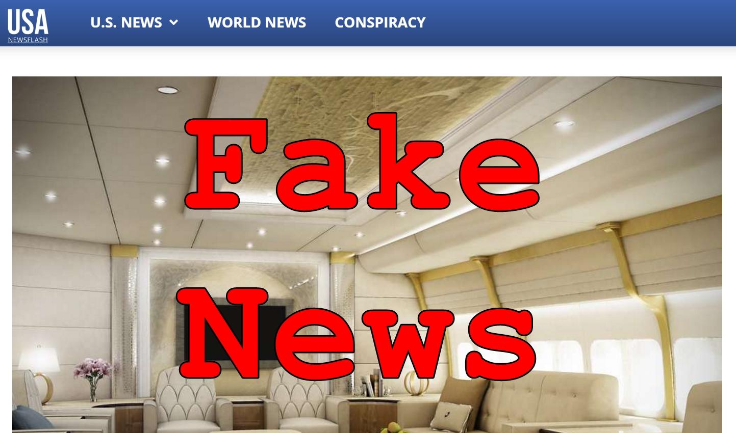 Fake News New Air Force One Not Ready Yet No Trump