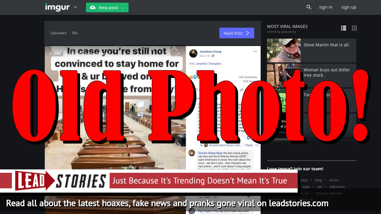 Fact Check: NOT A Photo Of Hundreds Of Coronavirus Dead In Italy